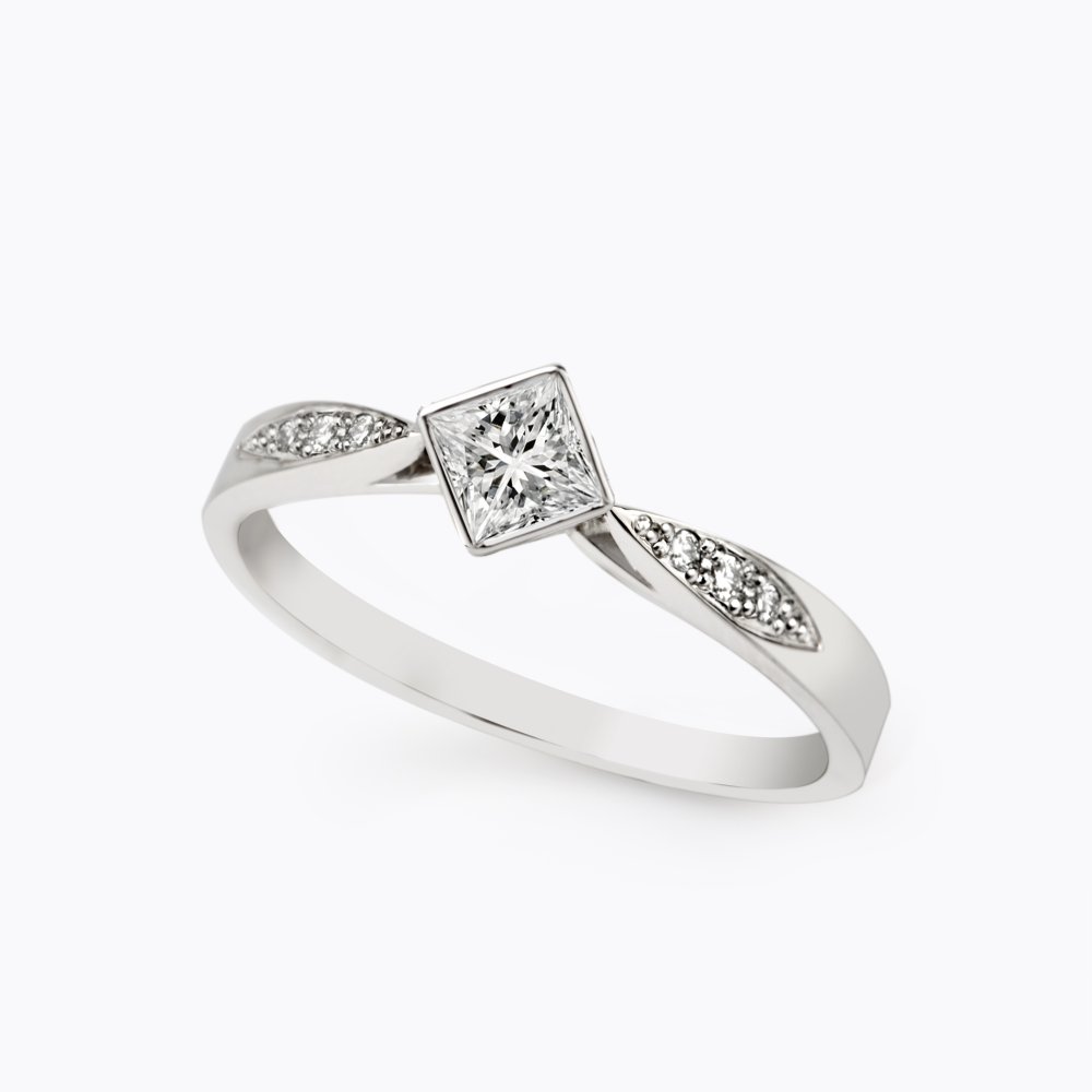 Diamantový prsten 125 | Zlatnictví Vaněk