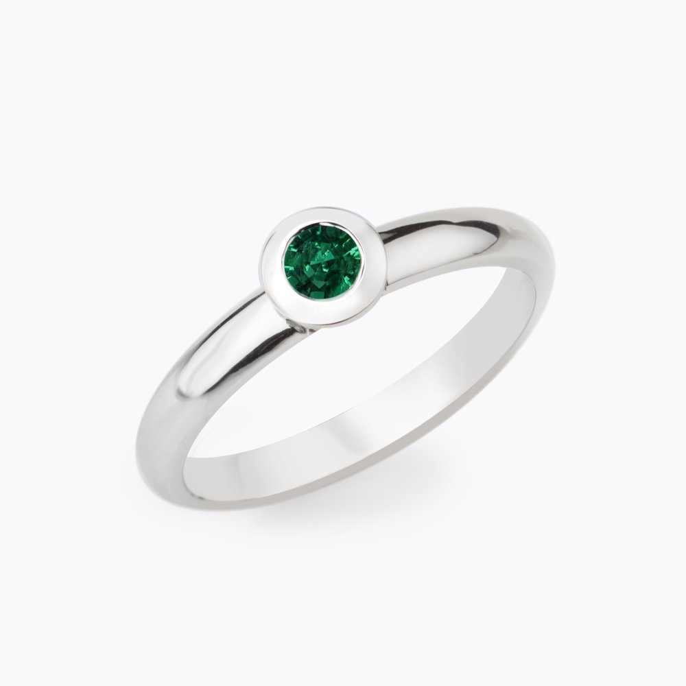 Prsten se smaragdem 01 | Zlatnictví Vaněk