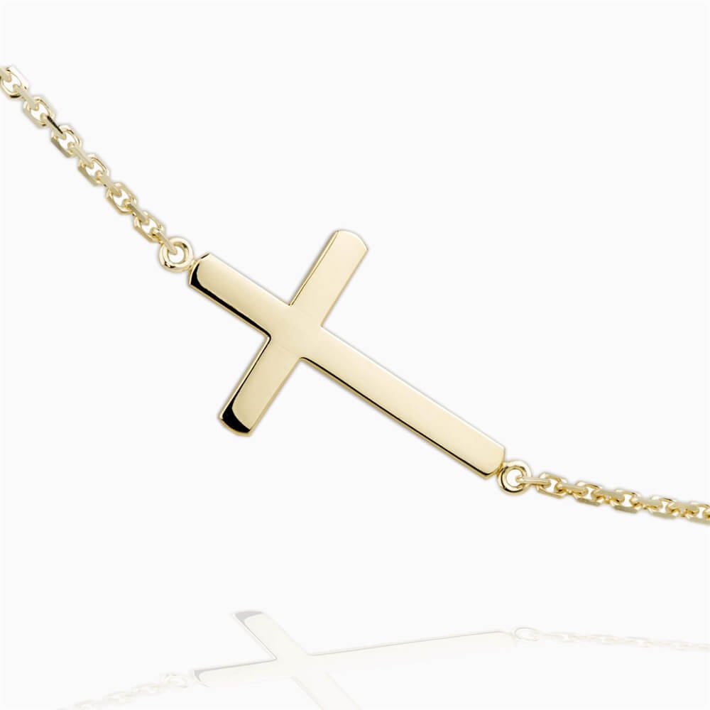 Náhrdelník ležatý křížek | Zlatnictví Vaněk