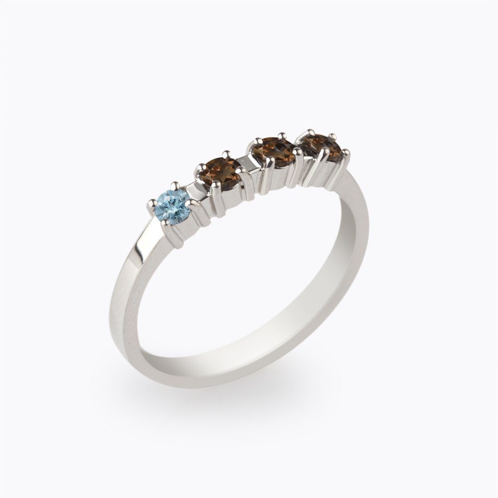 Prsten s přírodními kameny 12 | Zlatnictví Vaněk