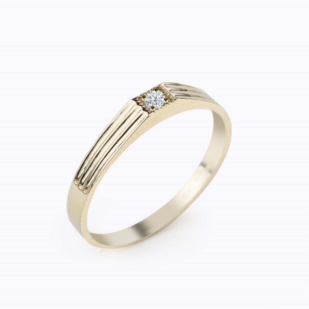 Diamantový prsten 107 | Zlatnictví Vaněk