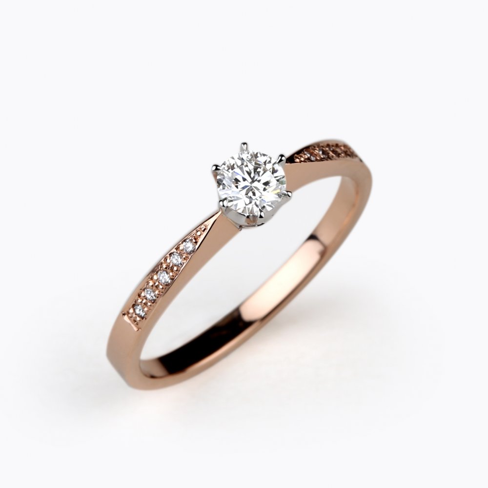 Diamantový prsten 79 | Zlatnictví Vaněk