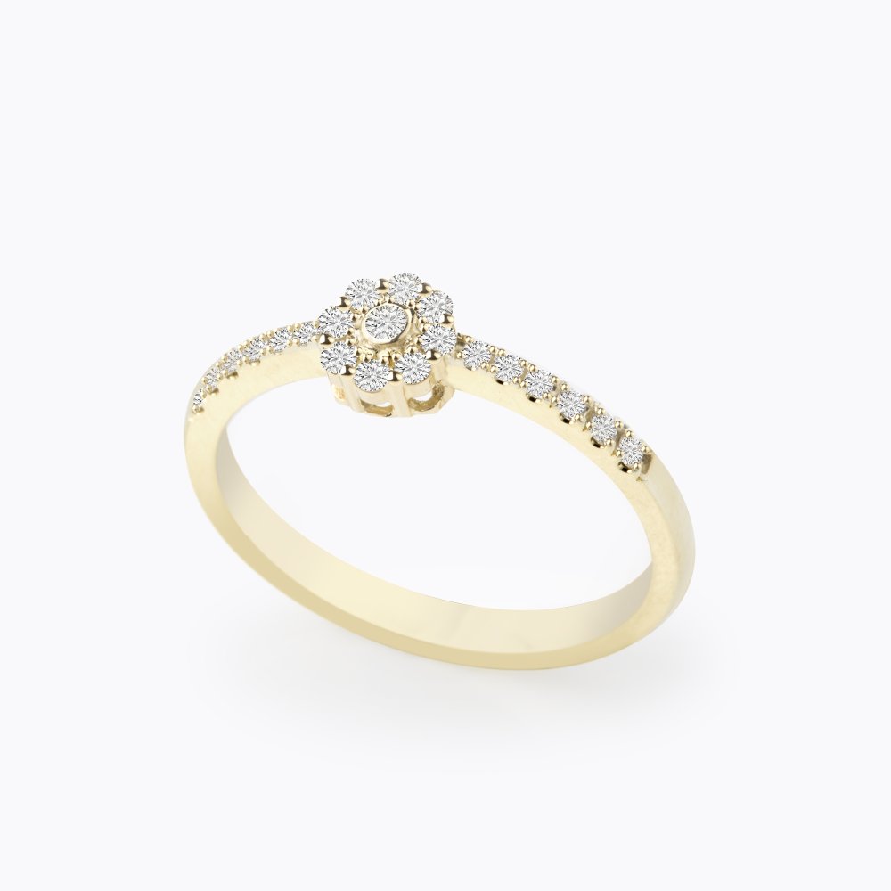 Diamantový prsten 140 | Zlatnictví Vaněk