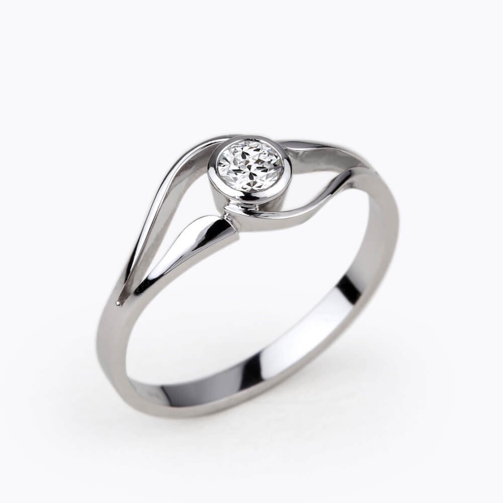 Diamantový prsten 80 | Zlatnictví Vaněk