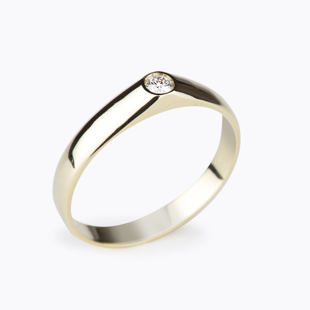 Diamantový prsten 54 | Zlatnictví Vaněk