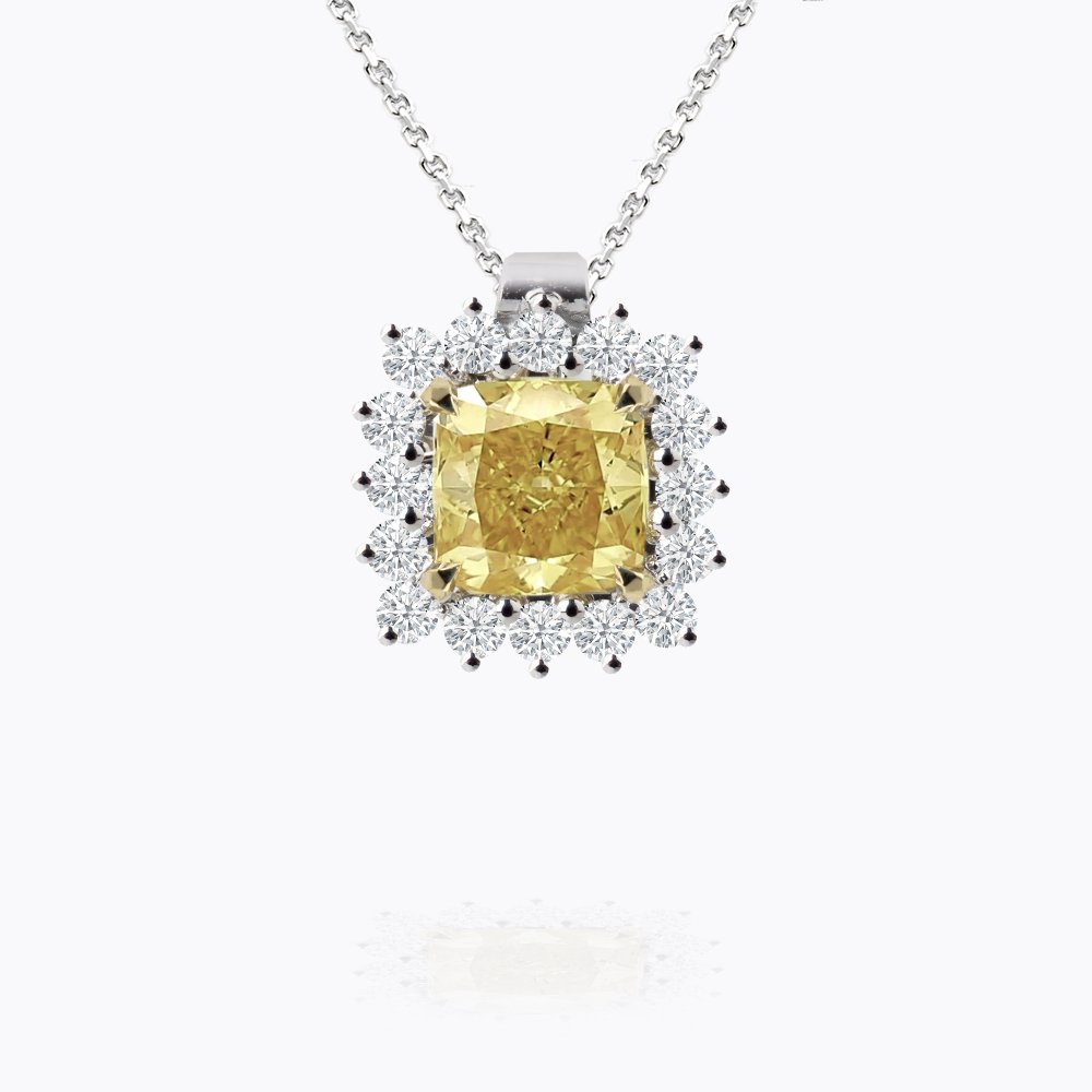 Přívěsek se žlutým diamantem 01 | Zlatnictví Vaněk