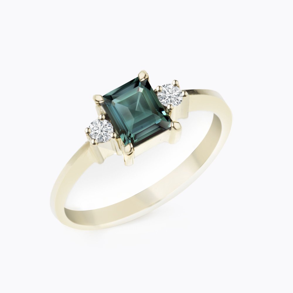 Prsten s turmalínem a diamanty 10 | Zlatnictví Vaněk